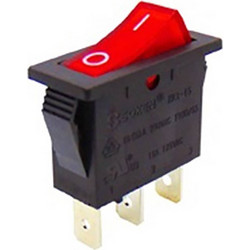 ΔΙΑΚΟΠΤΗΣ ROCKER ΜΕΣΑΙΟΣ 3P ΜΕ ΛΥΧΝΙΑ ON-OFF 16A/250V ΚΟΚΚΙΝΟΣ RK1-15B 1X1Ν B/R0- SOKEN (ΣΕΤ ΜΕ 10)
