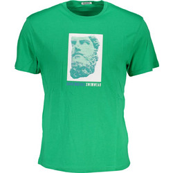 BIKKEMBERGS GREEN MEN'S SHORT SLEEVE T-SHIRT Πράσινο