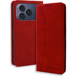 Bodycell Book Case Πορτοφόλι Red (iPhone 17 Pro Max)