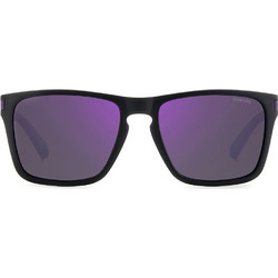 Polaroid Eyewear PLD2139/S 5F3/MF Γυαλιά Ηλίου Τετράγωνα Κοκάλινα Μαύρα Λευκά με Μωβ Polarized Φακό