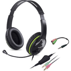 Genius Headset HS-400A, 2x 3,5 jack, Single Jack Adapter - (31710031400)