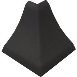 Γωνία Εξωτερική Αρμοκάλυπτρου Μαύρη 4x2.5x4cm AlphaB2B