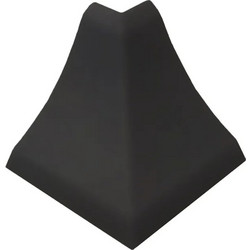 Γωνία Εξωτερική Αρμοκάλυπτρου Μαύρη 4x2.5x4cm AlphaB2B