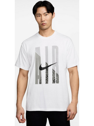 Nike Ανδρικό Αθλητικό T-Shirt Λευκό HV0135-100