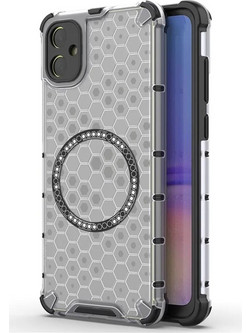 Techsuit Honeycomb Shield Magsafe Back Cover White (Samsung Galaxy A05)