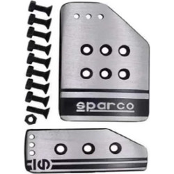Πεταλιέρες αυτοκινήτου 2 τμχ SPARCO HW-0305S ασημί χρώμα