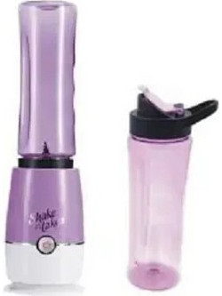 Φορητό Μπουκάλι Σέικερ Shake NTake 2 Bottle ΟΕΜ 800ml, σε μωβ χρώμα