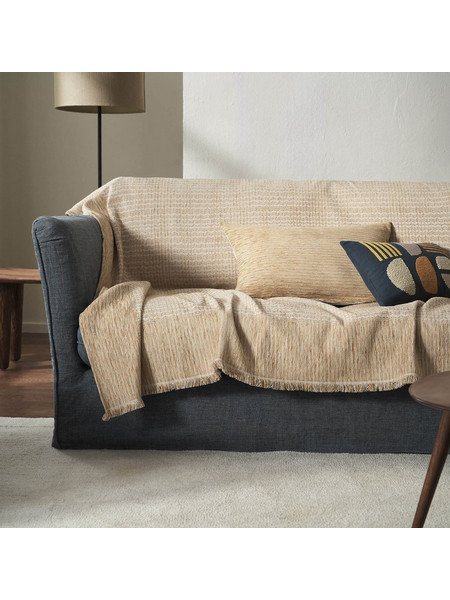 Gofis Home Ριχτάρι Πολυθρόνας 180x180 Meadow Leaf Gold 160/04