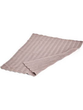 Smallstuff - Doll blanket, fishbone knit, powder - (40017-23)
