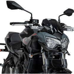 ΠΛΑΪΝΑ SPOILERS MATT BLACK DOWNFORCE NAKED SIDE SPOILERS ΓΙΑ KAWASAKI Z650 '20-'25 22472J | PUIG