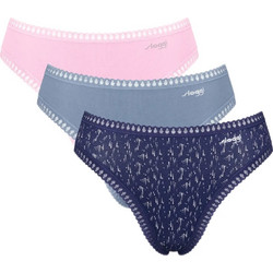 Sloggi Go Crush Βαμβακερά Ψηλόμεσα Γυναικεία Slip 3Pack 10219672-V004