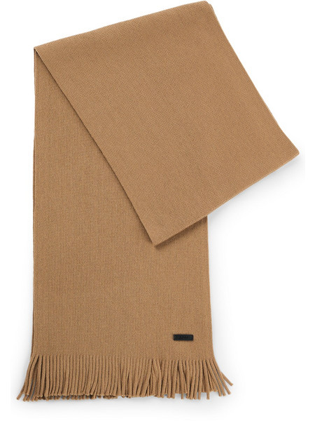 Κασκόλ BOSS Albas Beige