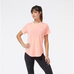 New Balance Accelerate Short Sleeve Top Γυναικείο Αθλητικό T-Shirt Σομόν WT23222-GAE