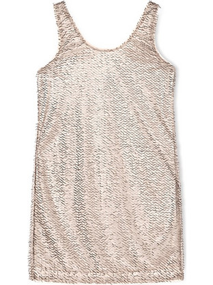 Armani Exchange Mini Καλοκαιρινό Φόρεμα για Γάμο / Βάπτιση & Παγιέτες Μπεζ XW001832AF18870-M4071