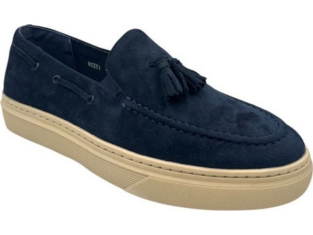 Mitsuko GS01580M-BLU Ανδρικό casual μοκασίνι με φουντάκι - Μπλε