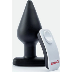 Screaming O Vibrating Plug Δονούμενη Πρωκτική Σφήνα με Τηλεχειριστήριο Μαύρο
