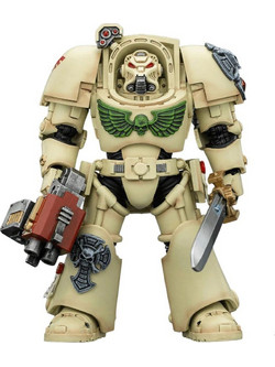 JOY TOY Warhammer 40000 Dark Angels Deathwing Terminator 1 with Power Sword and Storm Bolter 14cm