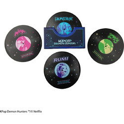 Cinereplicas Set of 4 coasters - Hunters and demons Soundtrack - K-Pop Demon Hunters CR4120