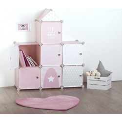 ΠΑΙΔΙΚΌ ΈΠΙΠΛΟ PINK STORAGE CASTLE ATMOSPHERA FOR KIDS 127162A
