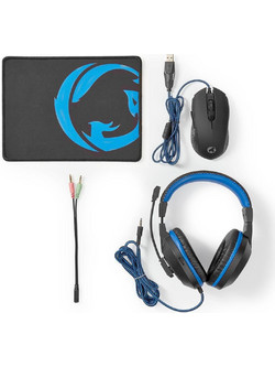Nedis GCK31100 Gaming Headset Over Ear Black Blue