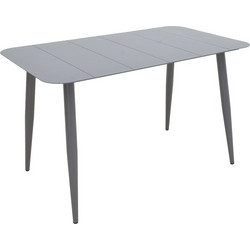Τραπέζι Vista pakoworld αλουμίνιο σε ανθρακί απόχρωση 150x80x72εκ * 404-000044