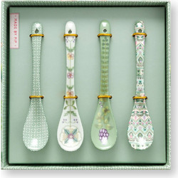 PIP STUDIO - ΣΕΤ/4 ΠΟΡΣΕΛΑΝΙΝΑ ΚΟΥΤΑΛΙΑ LILLY & LOTUS GREEN 13cm