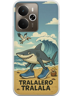 Θήκη Brainrot - Tralalero Tralala Realme 14 5G Flexible TPU (Διάφανη Σιλικόνη)