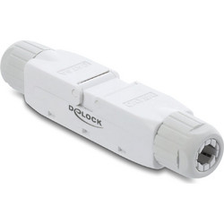 DELOCK σύνδεσμος LSA 91126, CAT 6A unshielded, tool-free, λευκός