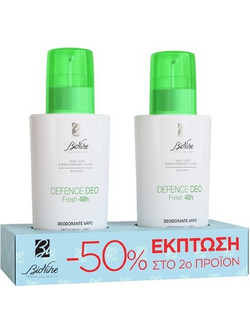Bionike Defence Deo Fresh Αποσμητικό Spray 48h Διπλή Συσκευασία 2x100ml
