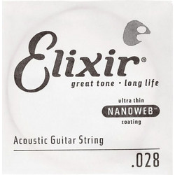 Elixir Strings 15128 Nanoweb Χορδή Ακουστικής Κιθάρας 28