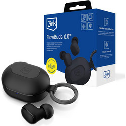 3mk FlowBuds Ακουστικά Bluetooth In Ear Black