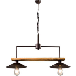 Arkolight Κρεμαστό Φωτιστικό Οροφής Δίφωτο E27 373-2/2