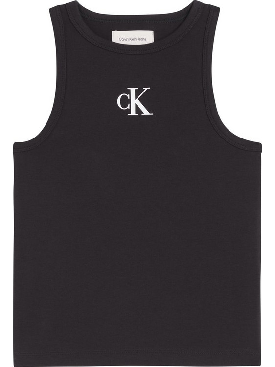 Calvin Klein Παιδικό T-Shirt Αμάνικο Μαύρο LVCKSJB10G-BEH