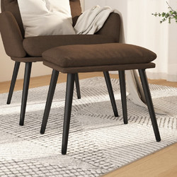 vidaXL Υποπόδιο Καφέ 45 x 29,5 x 35 εκ. Υφασμάτινο 341496