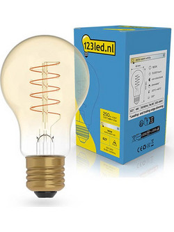Λάμπα LED 123 led E27 | Λάμπα A60 | Νήμα | Χρυσό | 1800K | Ρύθμιση φωτισμού | 4W (25W)
