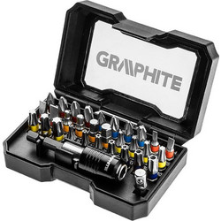 GRAPHITE Μύτες με αντάπτορα σετ 32τμχ 56H608