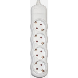 Πολύπριζο Schuko RP 4 Θέσεων Χωρίς Καλώδιο - 3.500 W, Παιδική Ασφάλεια & 250 V