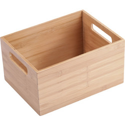 Estia ESTIA ΚΟΥΤΙ ΟΡΓΑΝΩΣΗΣ BAMBOO ESSENTIALS ΜΕ ΛΑΒΕΣ 26x18.5x16.5cm ΣΤΟΙΒΑΖΟΜΕΝΟ