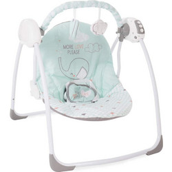 KikkaBoo Felice Elephant Ηλεκτρικό Relax Μωρού Κούνια με Μουσική & Δόνηση έως 9kg Πράσινο Mint