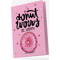 Κάρτα Ευχών "Donut Worry" Origami