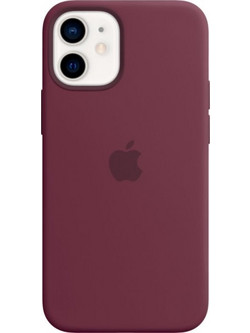Apple Silicone Magsafe Cover For Iphone 12 Mini Plum - (MHKQ3ZE/A)