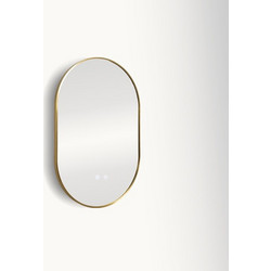 RAVENNA Καθρέπτης Led Vivid 60 x 90 Gold με Αντιθαμβωτική Λειτουργία