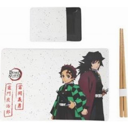 Demon Slayer Officially licensed Ceramic Sushi Set with Chopsticks Tanjiro & Giyu