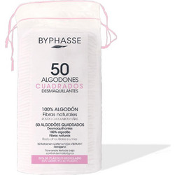 Byphasse Square Cotton Δίσκοι Ντεμακιγιάζ 50pcs
