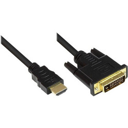 Good Connections Cable DVI-D male - HDMI male 1m Μαύρο GC-M0008
