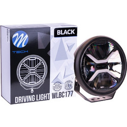 ΠΡΟΒΟΛΕΑΣ ΣΤΡΟΓΓΥΛΟΣ DRIVING LIGHT BLACK SERIES LED 12-48V 80W 5.700K 11.000lm 220mm mTECH - 1 ΤΕΜ