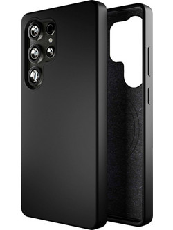 Puro Icon Mag Silicone Case with MagSafe for Samsung Galaxy S25 Ultra - Black