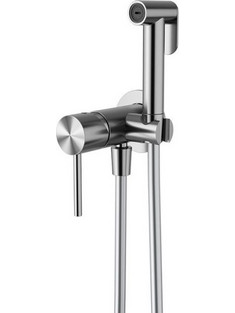 Eternity S19058 Karag Μοντέρνο Σατινέ Επιτοίχιο Σύστημα Ντουζ Μπιντέ Μπάνιου Ζεστό/Κρύο από Ανοξείδωτο Ατσάλι 316