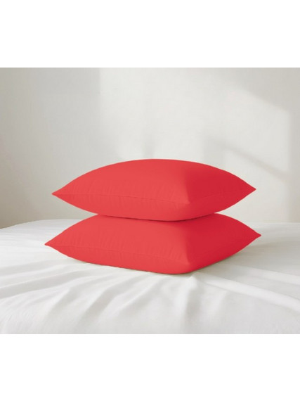 Μαξιλαροθήκες Μονόχρωμες Σχ.Rainbow 52x72cm poly/cotton 144 Κλωστών Coral Flamingo