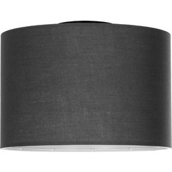 GLOBOSTAR(R) CILIO 203-0153 Μοντέρνο Φωτιστικό Οροφής με Ντουί 1 x E27 AC 220-240V IP20 - Γκρι - Μ30 x Π30 x Υ22cm